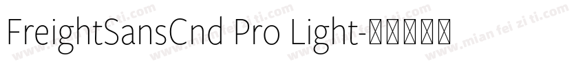 FreightSansCnd Pro Light字体转换